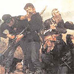 The Federal Infantry held its ground several times at the Battle of Tupelo.