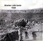 Excavating Tuzigoot - Worker With Tools