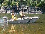 36b Rangers on power boat patrol