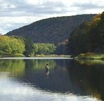 Beauty and solitude while fishing the abundant waters of the Delaware.