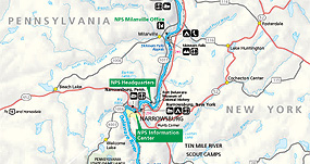 Map of Upper Delaware Scenic and Recreational River