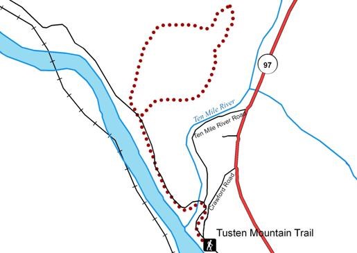 Tusten Mountain Trail map