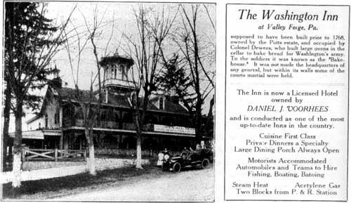 Advertisement for the Washington Inn before Brumbaugh's restoration. The park commission considered the Victorian Italianate inn an 