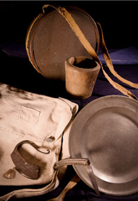 Haversack and other soldier items