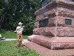 Pressure Washing Anthony Wayne Statue