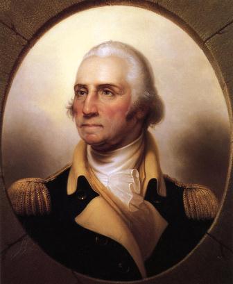 Portrait of General Washington in his military uniform