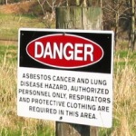 Asbestos Danger sign 
