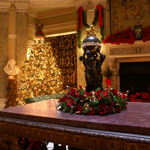 Main Entrance Hall decorated for Christmas.