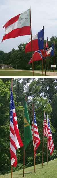 Confederate and Union Flags