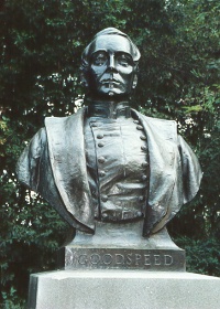 Maj. Arza M. Goodspeed, bronze bust