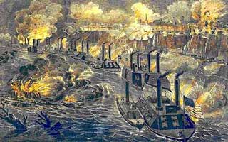 Porter Running the Vicksburg Batteries