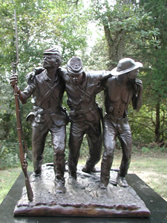 Mock-up of African American Monument dedication held on Saturday, February 14, 2004