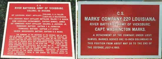 22d Louisiana Infantry, Companies A, B [Detachment] Markers