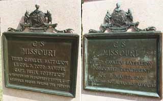 3rd Missouri Cavalry [Dismounted] Regimental Monuments
