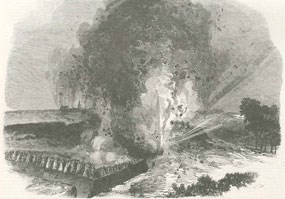 Exploding the Mine Under the Third Louisiana Redan