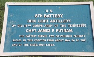 8th Ohio Light Artillery tablet