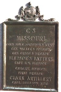 Bledsoe's Battery Missouri Artillery Regimental Monument