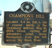 Champion Hill Historical Marker