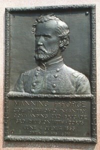 Col. Manning F. Force, bronze relief portrait