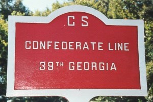 39th Georgia Infantry Marker