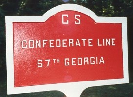 57th Georgia Infantry Marker