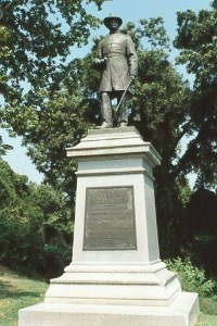 Bronze statue of Capt. Andrew Hickenlooper