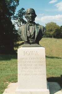 Gov. Samuel J. Kirkwood, bronze bust