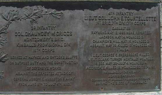 Regimental Plaque, Minnesota State Memorial