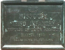 3d Missouri Infantry Assault Marker