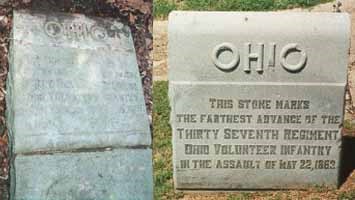 37th Ohio Infantry 19 and 22 May 1863 Assault Markers