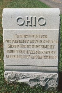68th Ohio Infantry 22 May 1863 Assault Marker