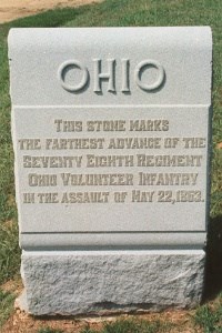 78th Ohio Infantry 22 May 1863 Assault Marker