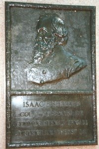 Col. Isaac F. Shepard, bronze relief portrait
