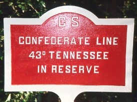 43d Tennessee Infantry Tablet