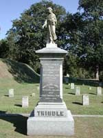 Monument to Cemetery Superintendent Trindle and Family
