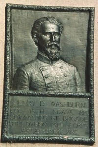 Col. Henry D. Washburn, bronze relief port