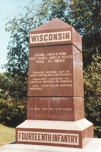 14th Wisconsin Infantry Regimental Marker