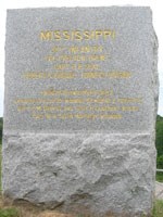 38th Mississippi Infantry Regimental Marker
