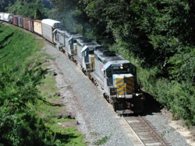Train Traffic Passing Railroad Redoubt
