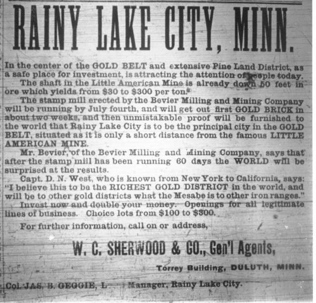 Rainy Lake City ad