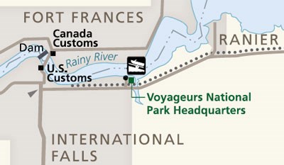 Voyageurs Headquarters Map