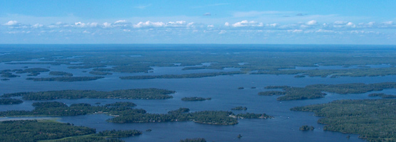 Aerial of Rainy Lake