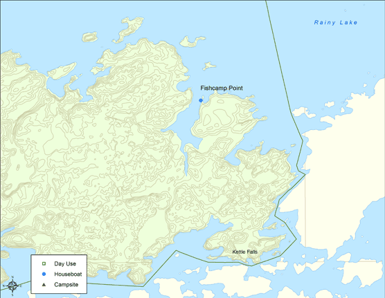 Fishcamp Point site - Click the map to view a larger version