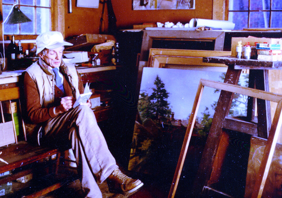 Sperry Andrews in the Young Studio.