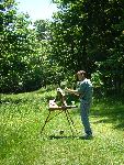 Artist Painting in the Landscape