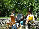 Professional Artist Sally Frank Shows Her Work