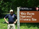 Weir Farm Volunteer Gearing Up for the Day