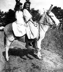 Cora and Friend on Donkey