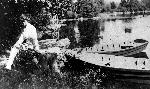 Woman by Weir Pond