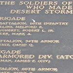 Desert Storm Plaque Desert Storm Plaque